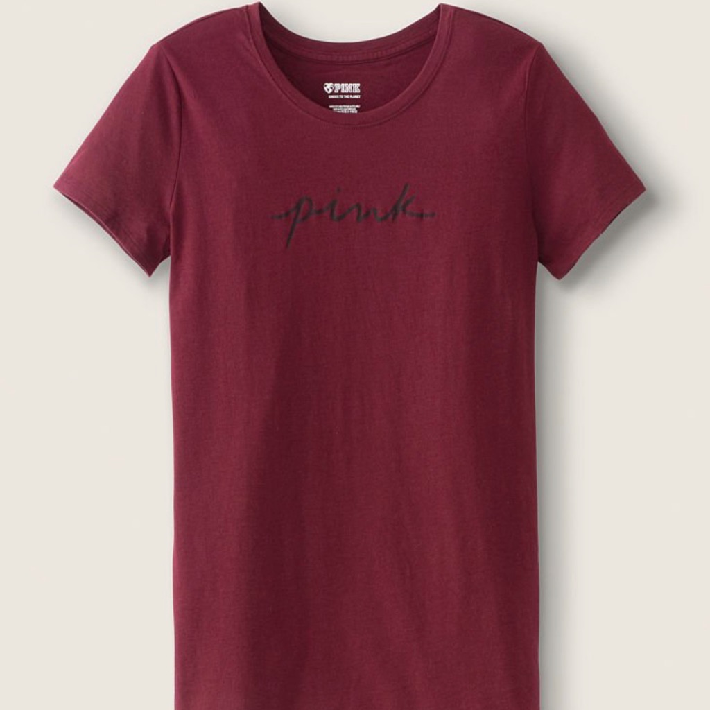 Pink Script Campus Tee